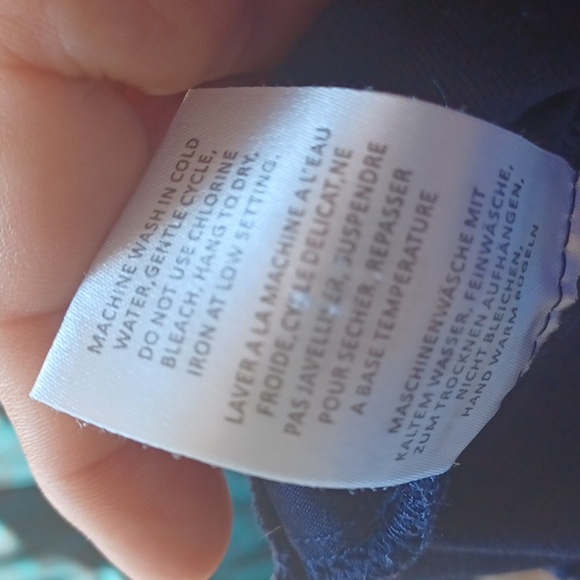 Rekucci women’s Navy Skinny slacks, stretchy, high waist - Picture 7 of 7